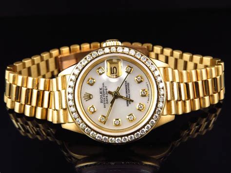 gold rolex ladies watches|ladies rolex watches pre owned.